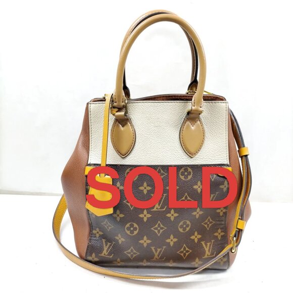 Louis Vuitton Hand Bag Fold Tote MM Brown Monogram 1119-041025 - Picture 1 of 13